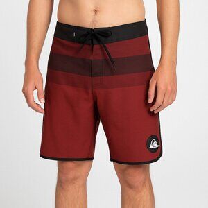 Quicksilver red beach shorts (size 31)